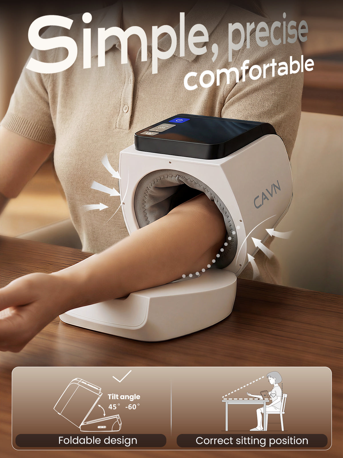 CAVN Arm-in Blood Pressure Monitor U90B