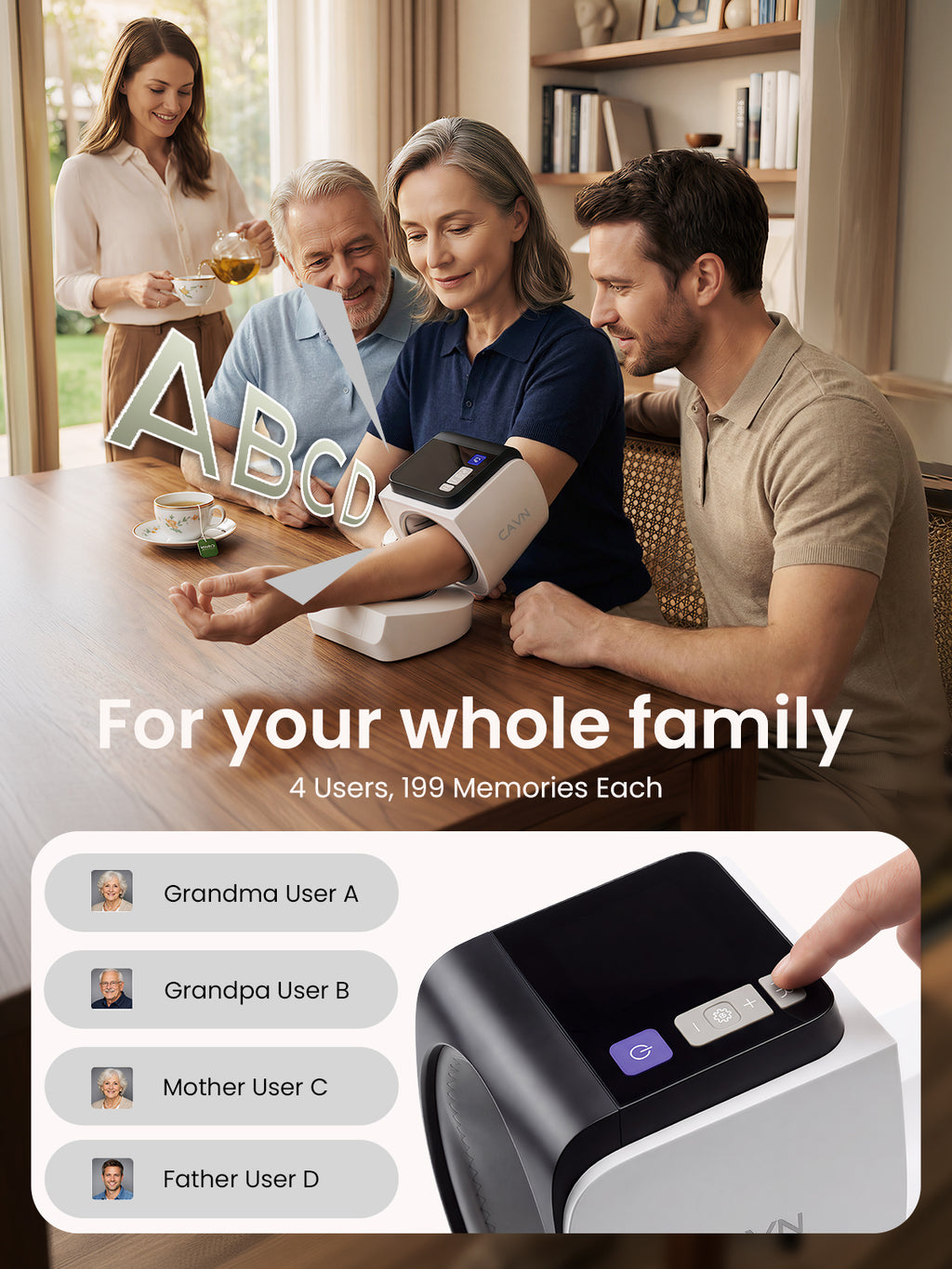 CAVN Arm-in Blood Pressure Monitor U90B
