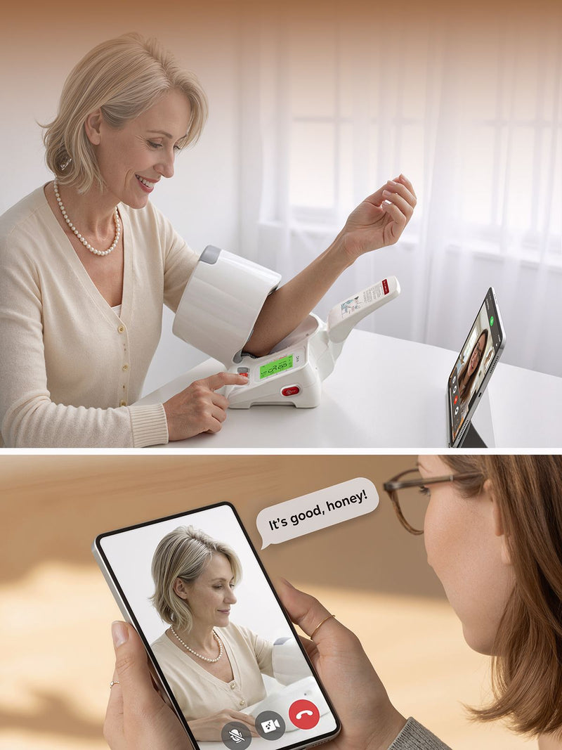 CAVN Automatic Blood Pressure Monitor for home use,visual guide