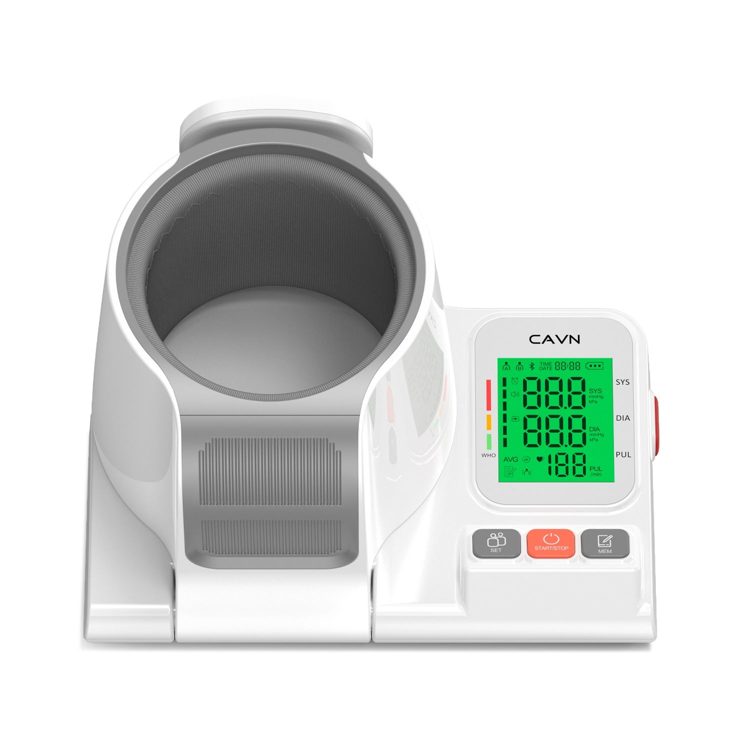 CAVN FDA-cleared digital blood pressure monitor for home use
