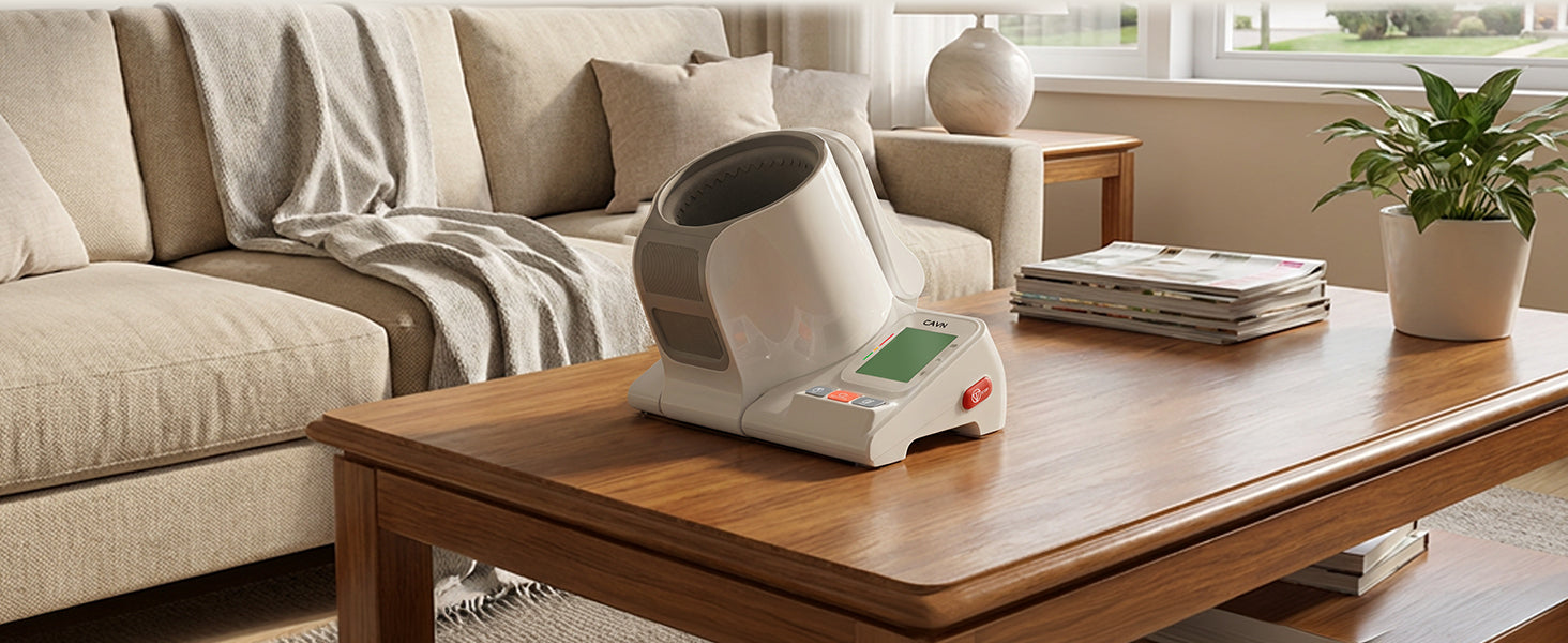 CAVN Blood Pressure Monitor for home use, automatic, LCD Display